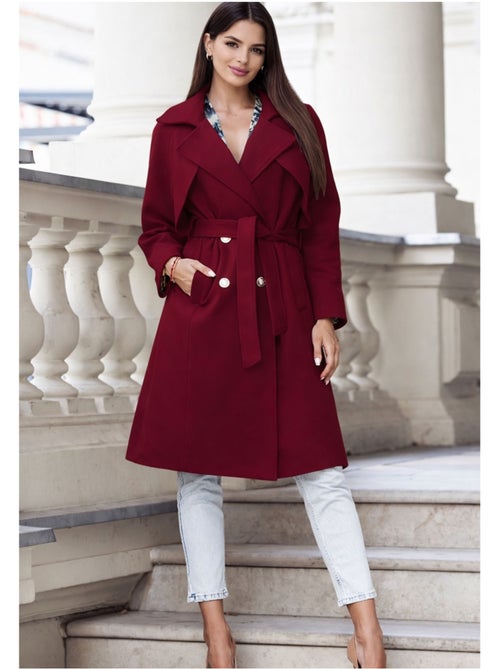 Cappotto dritto abbottonato Kebello - Kiabi