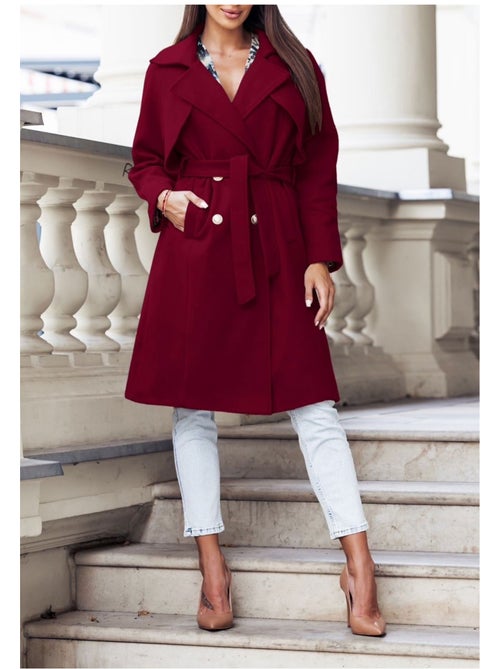 Cappotto dritto abbottonato Kebello - Kiabi
