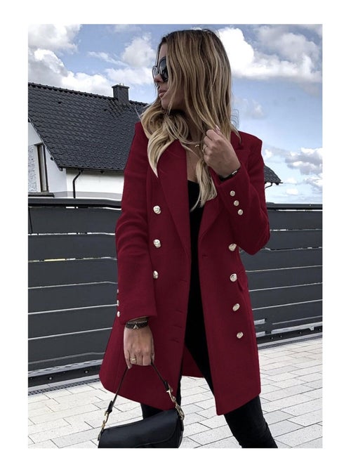 Cappotto dritto abbottonato kebello - Kiabi Cappotto dritto abbottonato kebello - Kiabi