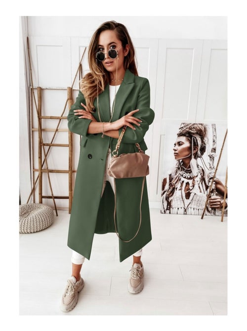 Cappotto dritto abbottonato Kebello - Kiabi