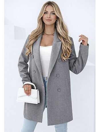 Cappotto dritto abbottonato Kebello