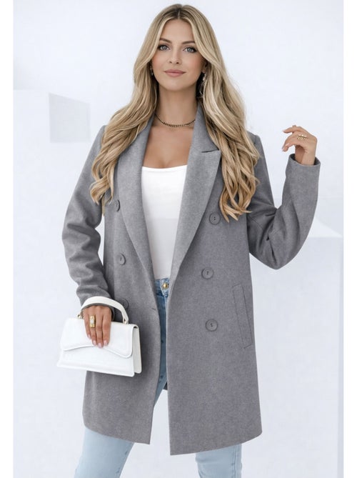 Cappotto dritto abbottonato Kebello - Kiabi