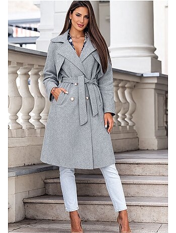 Cappotto dritto abbottonato Kebello