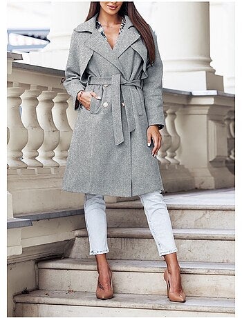 Cappotto dritto abbottonato Kebello