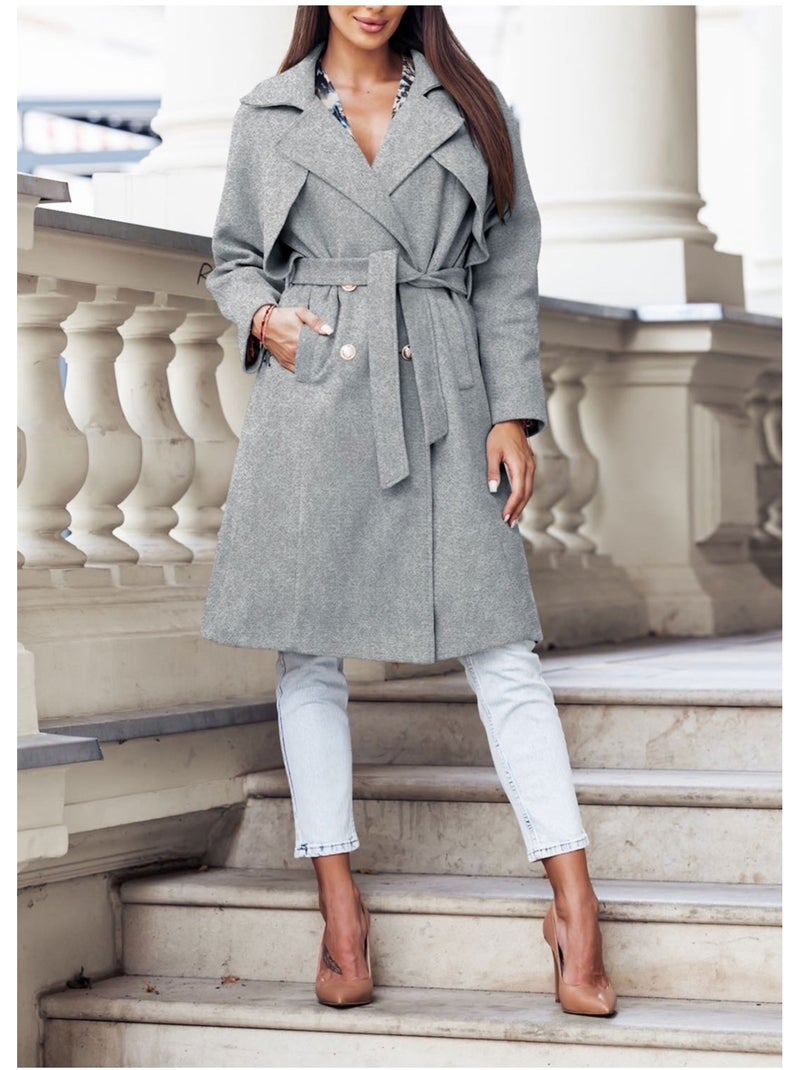 Cappotto dritto abbottonato Kebello Grigio - Kiabi