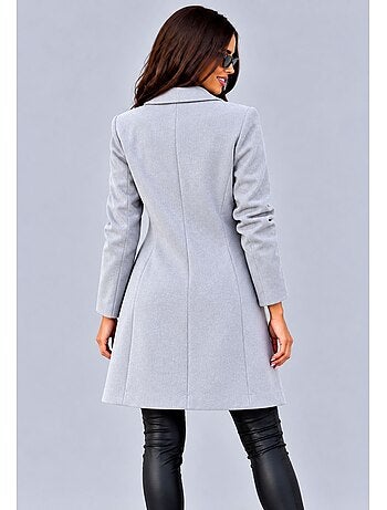 Cappotto dritto abbottonato kebello
