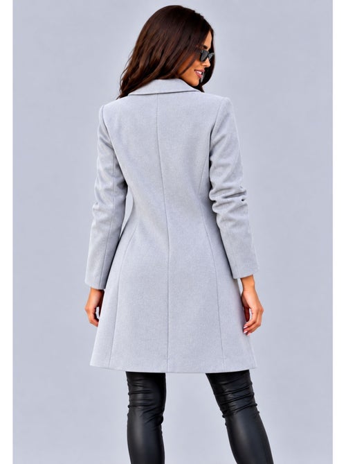 Cappotto dritto abbottonato kebello - Kiabi Cappotto dritto abbottonato kebello - Kiabi