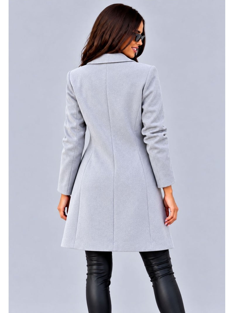 Cappotto dritto abbottonato kebello Grigio - Kiabi