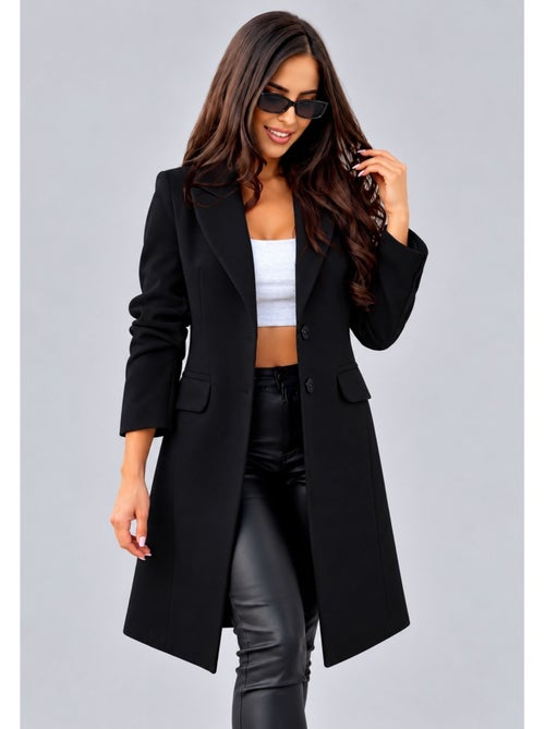Cappotto dritto abbottonato kebello - Kiabi Cappotto dritto abbottonato kebello - Kiabi