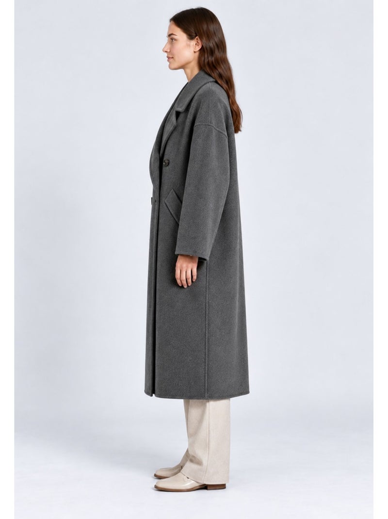 Cappotto dritto abbottonato kebello Grigio - Kiabi