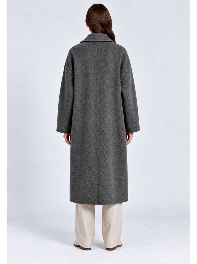 Cappotto dritto abbottonato kebello Grigio - Kiabi
