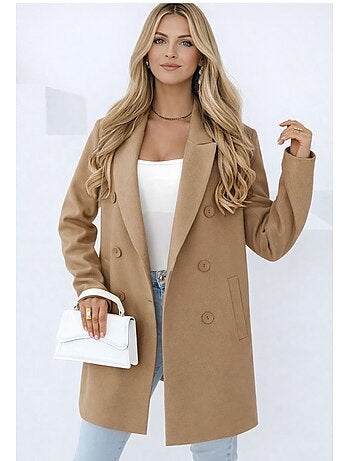 Cappotto dritto abbottonato Kebello