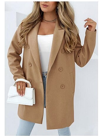 Cappotto dritto abbottonato Kebello