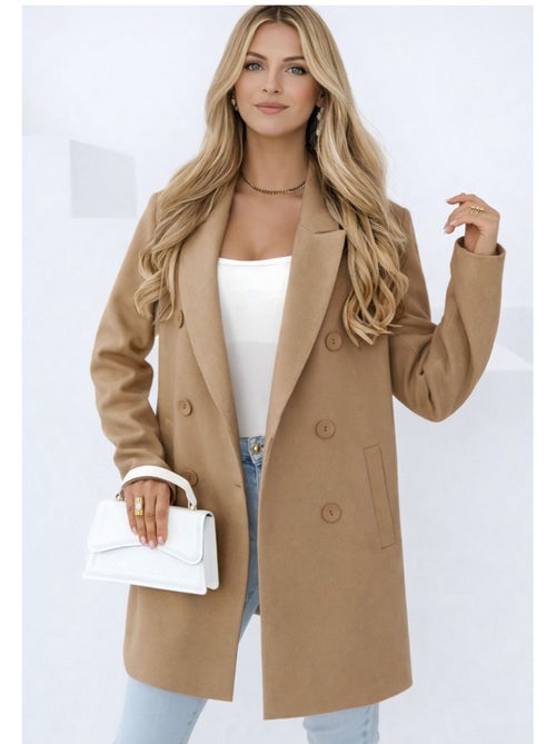 Cappotto dritto abbottonato Kebello - Kiabi