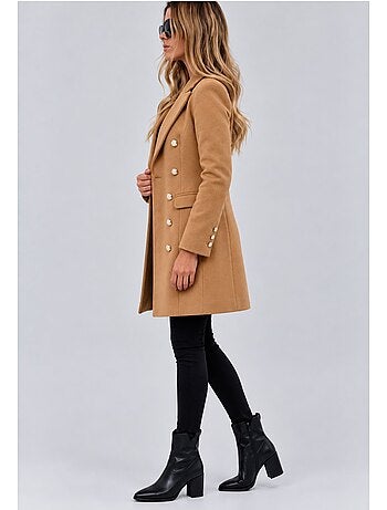 Cappotto dritto abbottonato kebello