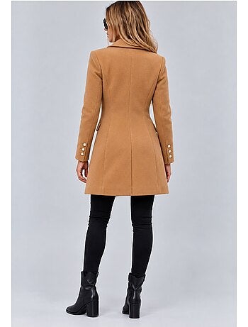 Cappotto dritto abbottonato kebello