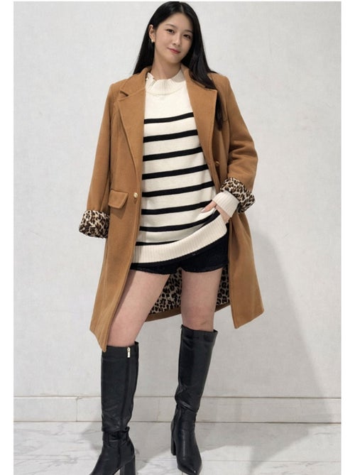 Cappotto dritto abbottonato Kebello - Kiabi