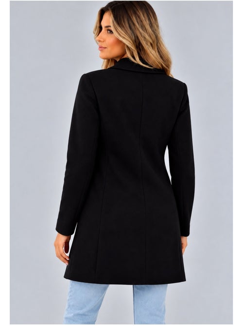 Cappotto dritto abbottonato kebello - Kiabi Cappotto dritto abbottonato kebello - Kiabi