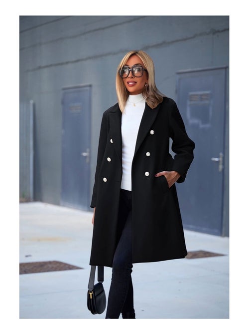 Cappotto dritto abbottonato Kebello - Kiabi