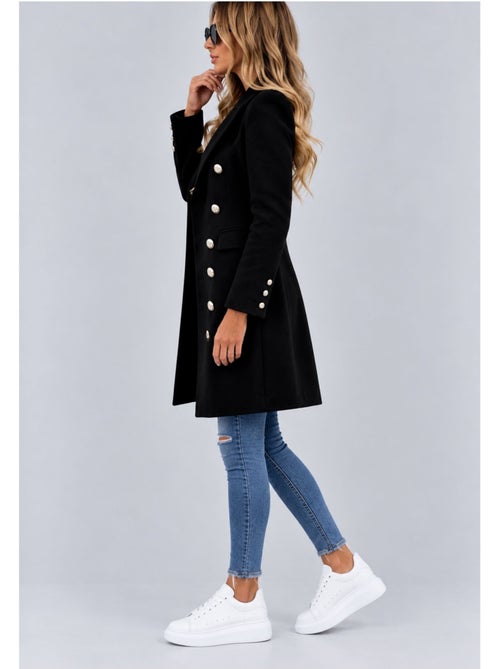 Cappotto dritto abbottonato kebello - Kiabi Cappotto dritto abbottonato kebello - Kiabi