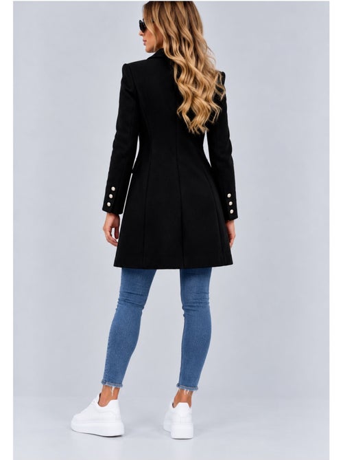Cappotto dritto abbottonato kebello - Kiabi Cappotto dritto abbottonato kebello - Kiabi