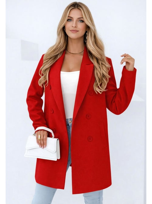 Cappotto dritto abbottonato Kebello - Kiabi