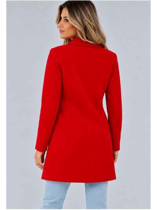 Cappotto dritto abbottonato kebello - Kiabi Cappotto dritto abbottonato kebello - Kiabi