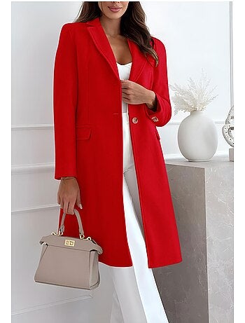 Cappotto dritto abbottonato Kebello