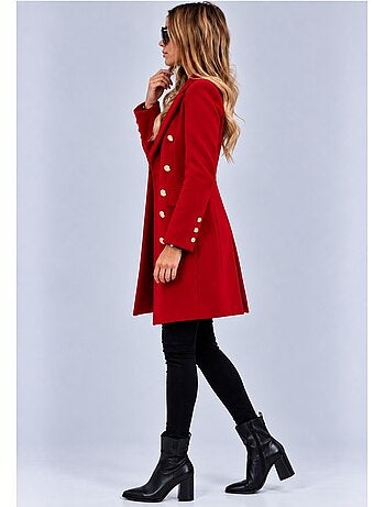 Cappotto dritto abbottonato kebello