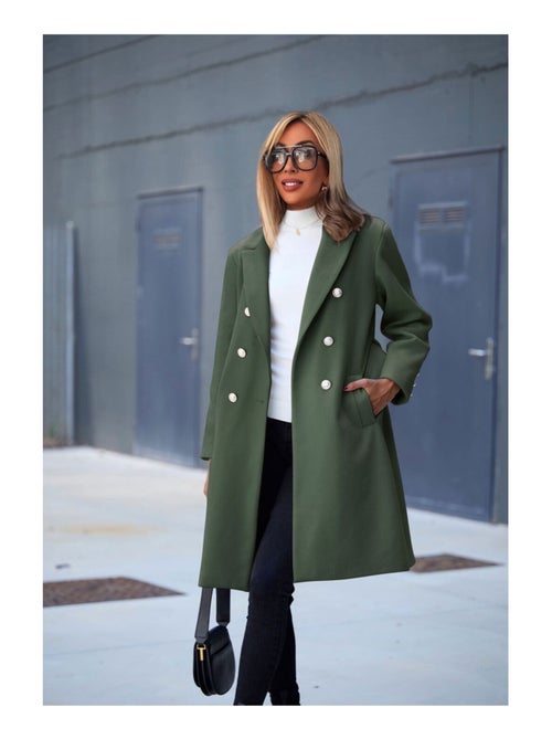 Cappotto dritto abbottonato Kebello - Kiabi