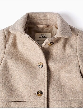 Cappotto effetto lana con fodera b&s