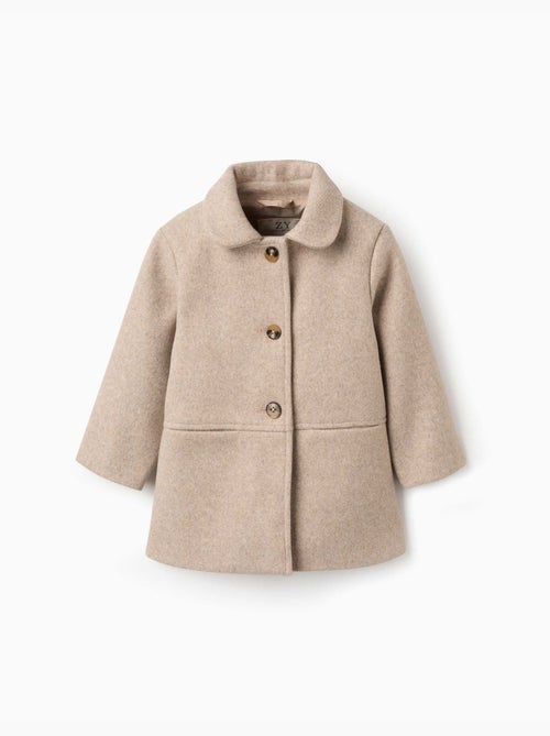 Cappotto effetto lana con fodera b&s - Kiabi Cappotto effetto lana con fodera b&s - Kiabi