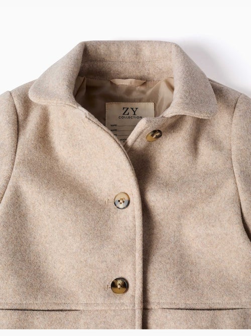 Cappotto effetto lana con fodera b&s - Kiabi Cappotto effetto lana con fodera b&s - Kiabi