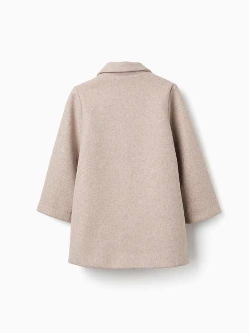 Cappotto effetto lana con fodera b&s - Kiabi