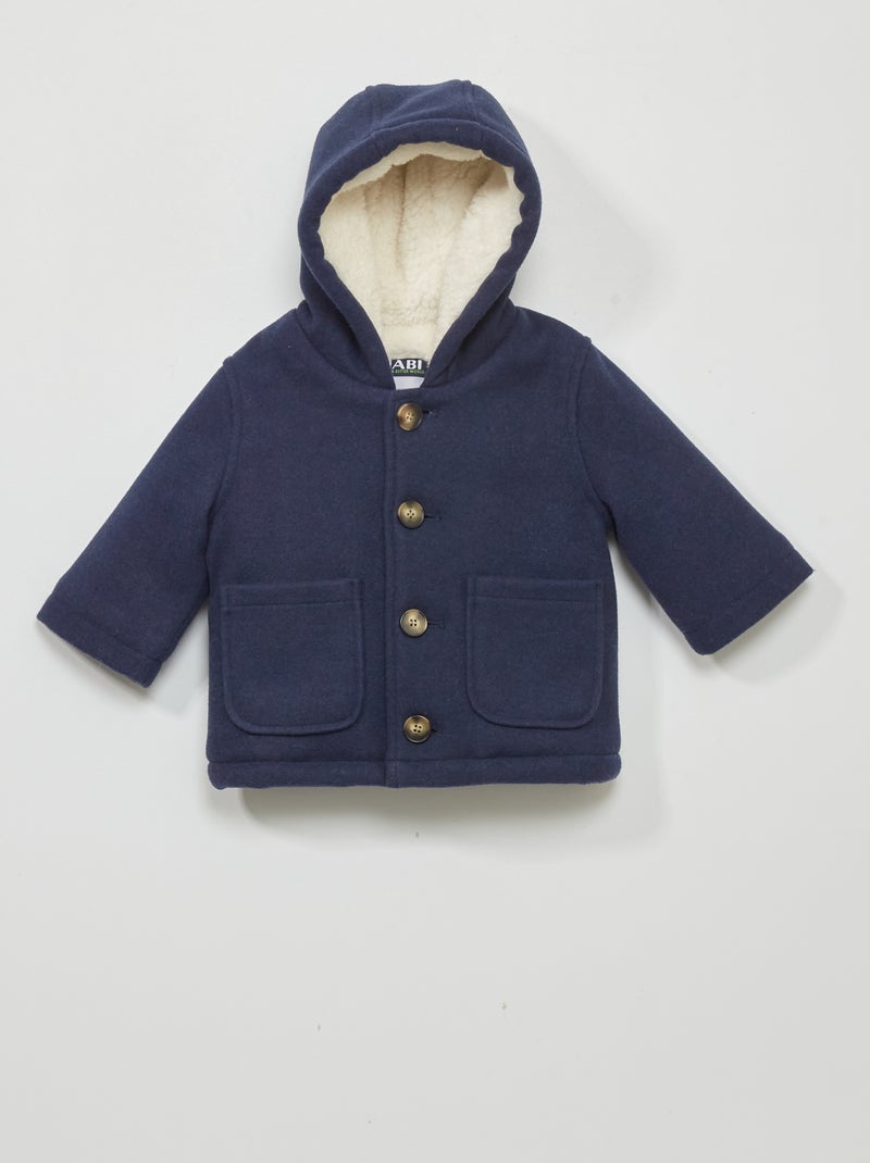 Cappotto effetto lana NERO - Kiabi