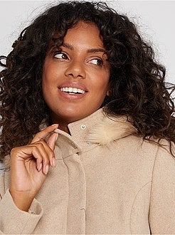 Cappotto effetto lana premaman - Kiabi