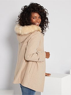 Cappotto effetto lana premaman - Kiabi