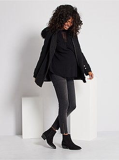 Cappotto effetto lana premaman - Kiabi