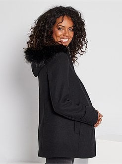 Cappotto effetto lana premaman - Kiabi