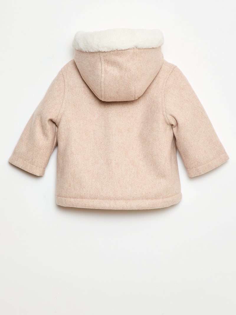 Cappotto effetto lana Rosa - Kiabi