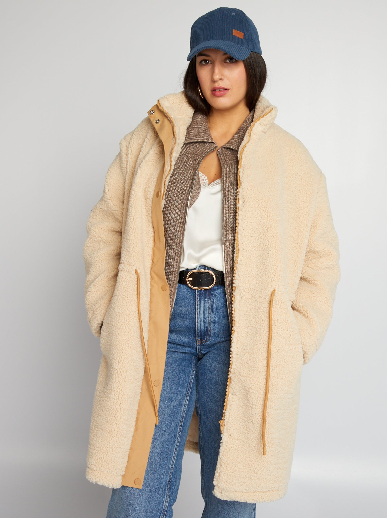Giacca Stockman N. Nero Roo - Impermeabile Australiano Per Uomo, Foderato In Cotone, Mantella Sulle Spalle - Beige, Taglia M