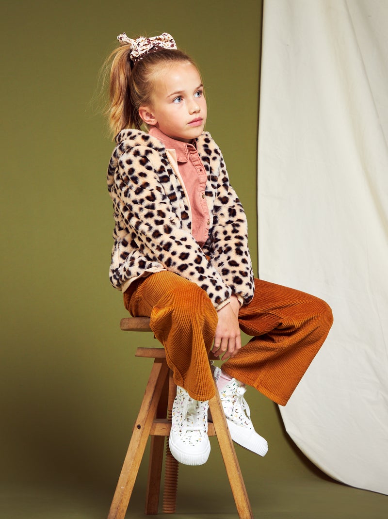 Cappotto effetto pelliccia Beige Leopardato - Kiabi