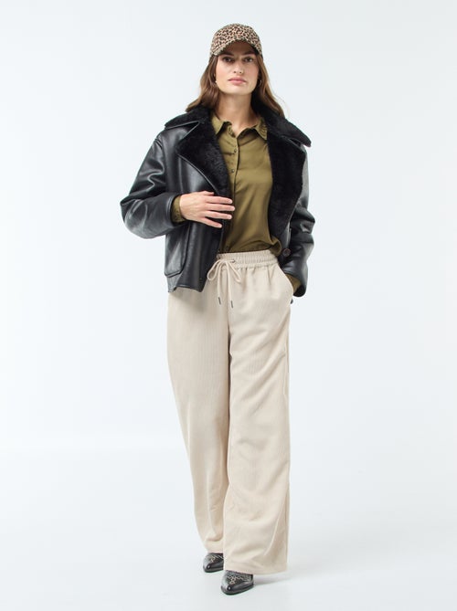 Cappotto foderato stile aviatore - Kiabi