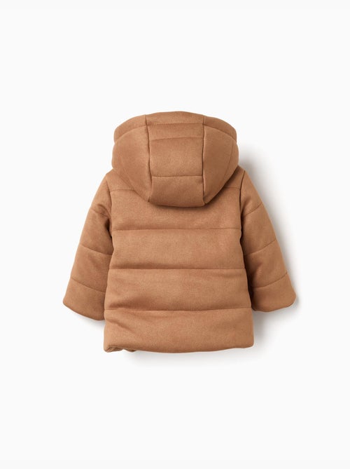 Cappotto imbottito con cappuccio e fodera morbida - Kiabi