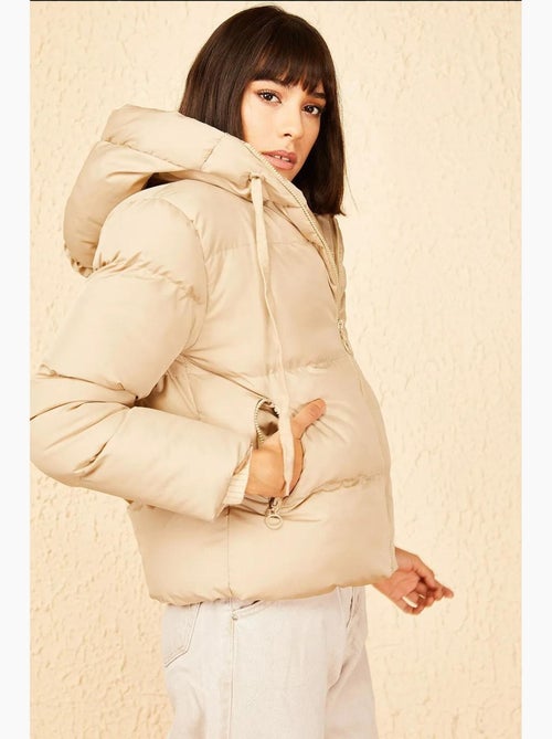 Cappotto imbottito con cappuccio lucci - Kiabi