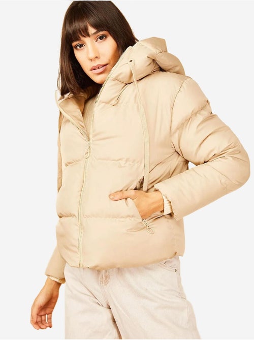 Cappotto imbottito con cappuccio lucci - Kiabi