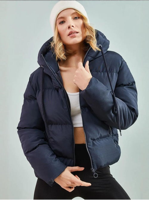 Cappotto imbottito con cappuccio lucci - Kiabi