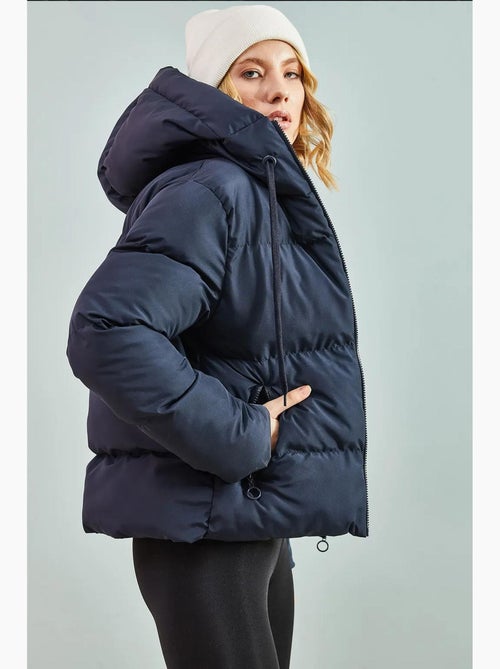 Cappotto imbottito con cappuccio lucci - Kiabi