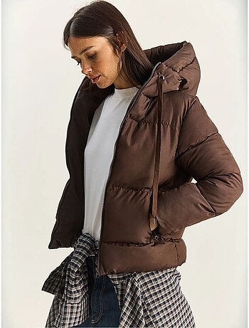 Cappotto imbottito con cappuccio lucci