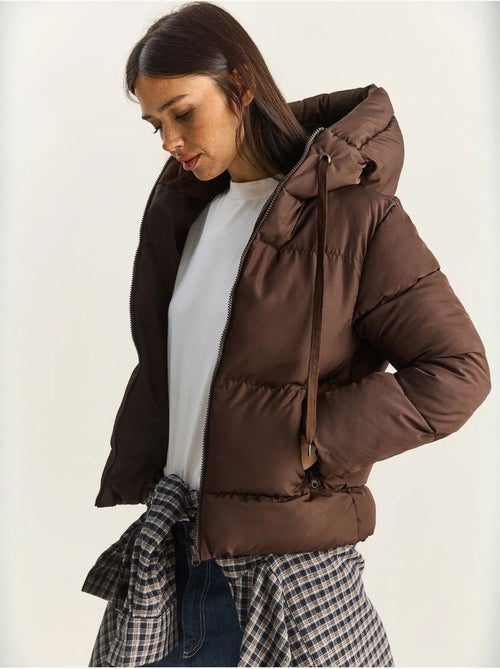 Cappotto imbottito con cappuccio lucci - Kiabi